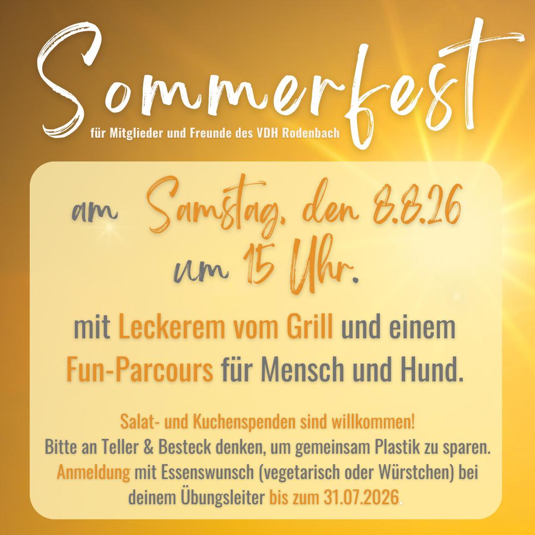 Sommerfest 2026